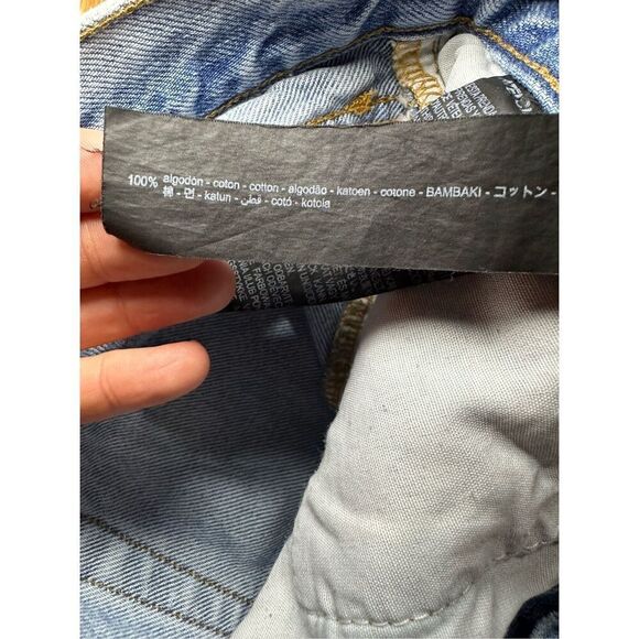 Zara The Truth Slim ripped distressed mid-rise jeans sz 8 - Picture 8 of 8